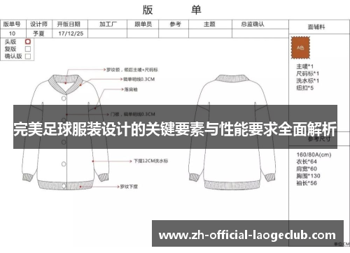 完美足球服装设计的关键要素与性能要求全面解析