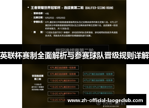 英联杯赛制全面解析与参赛球队晋级规则详解